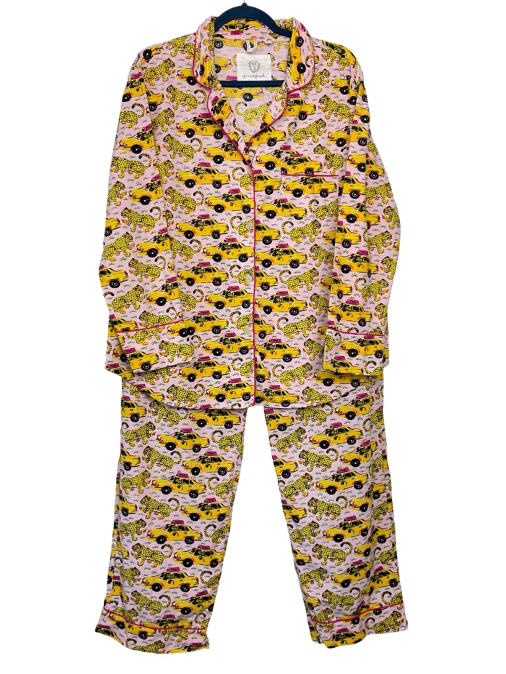 Printfresh Taxi Please Long Sleeve Pajama Set